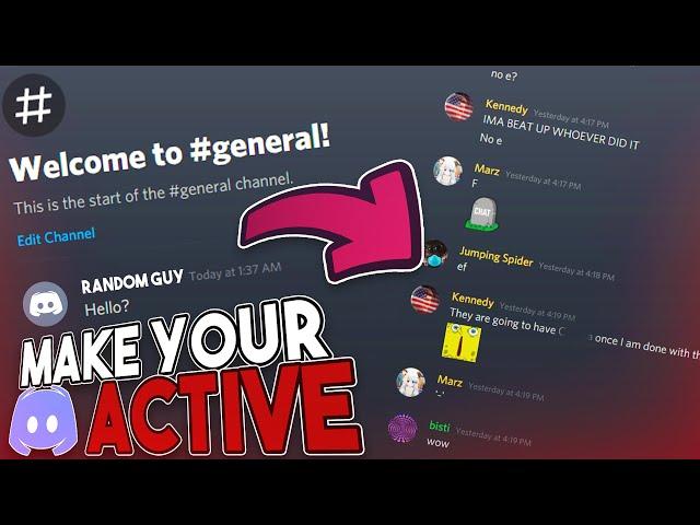 How to get your DISCORD SERVER extremely ACTIVE and USED!