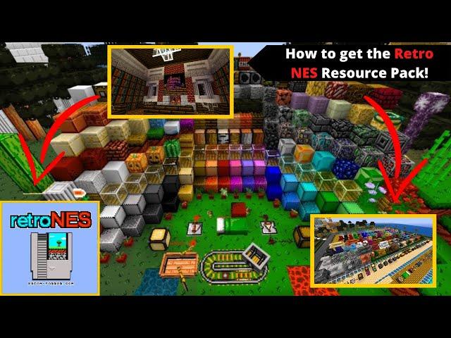  How to install the Retro NES Resource Pack for Minecraft 1.16.5 & 1.17 Java edition 