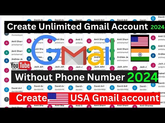 How to Create Unlimited Gmail Accounts 2024 | Gmail account kaise banaye? || make gmail account