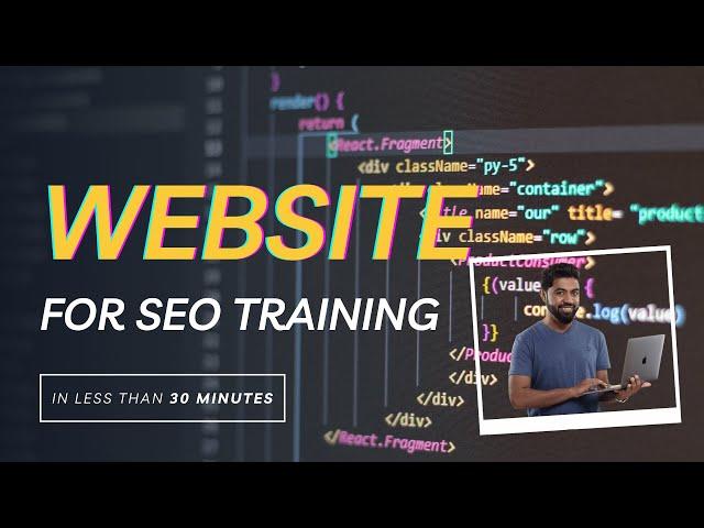 Build your first WordPress Website for SEO - SEO Training with Rambabu Thapa