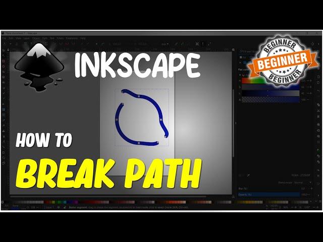Inkscape How To Break Path