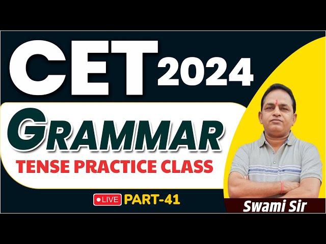 Subject Verb Agreement l English Grammar Class CET 2024 l CET Graduation & 12th Level