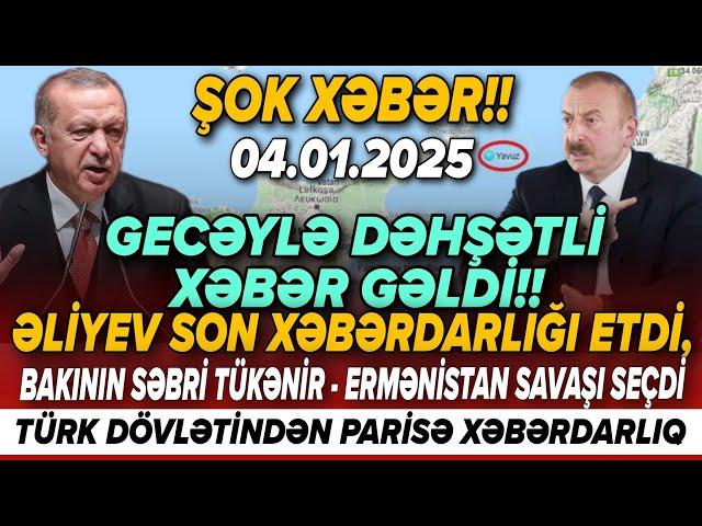 TƏCİLİ! Əsas xəbərlər 04.01.2025 (Xəbər Bələdcisi) xeberler, son xeberler bugun 2025