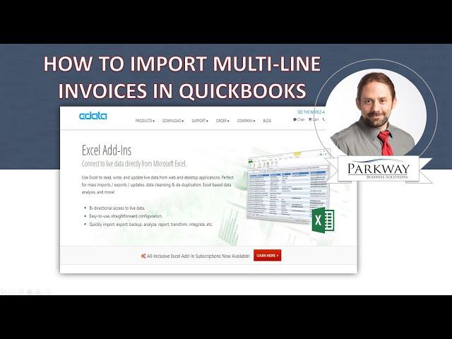 How to Import Multiple Line Invoices into QuickBooks with CDATA