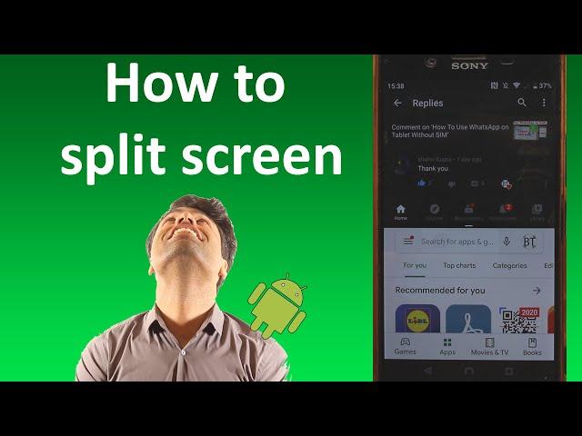How to split screen on an android phone