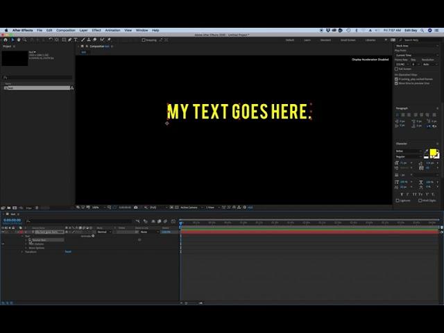 Change Text with Expression After Effects Tutorial