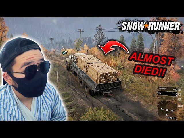 Extreme Truck Off-Roading While Carrying Heavy Cargos!! - SnowRunner Gameplay