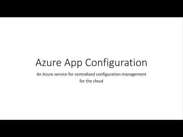 Azure App Configuration Updates