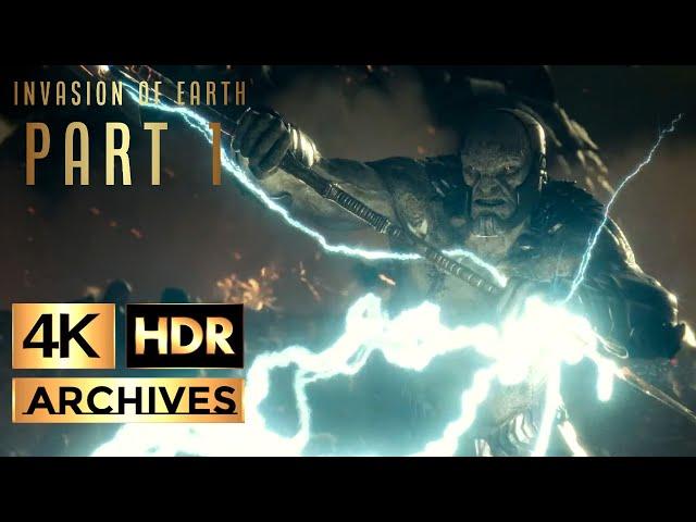 Zack Snyders Justice League [ 4K - HDR ] - Darkseid vs Old Gods - Invasion of Earth ● Part 1 of 2 ●