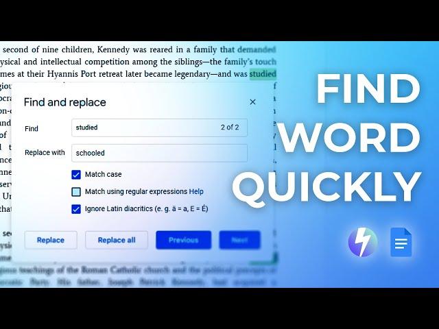 How to Find and Replace Specific Words on Google Docs