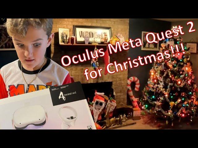 Epic Christmas morning opening the Oculus Meta Quest 2