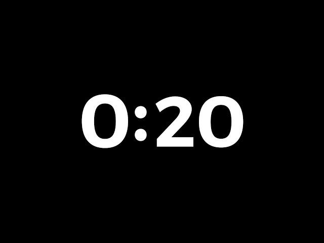 20 Seconds | Countdown Timer With Sound Effects 4K  ( No Copyright )