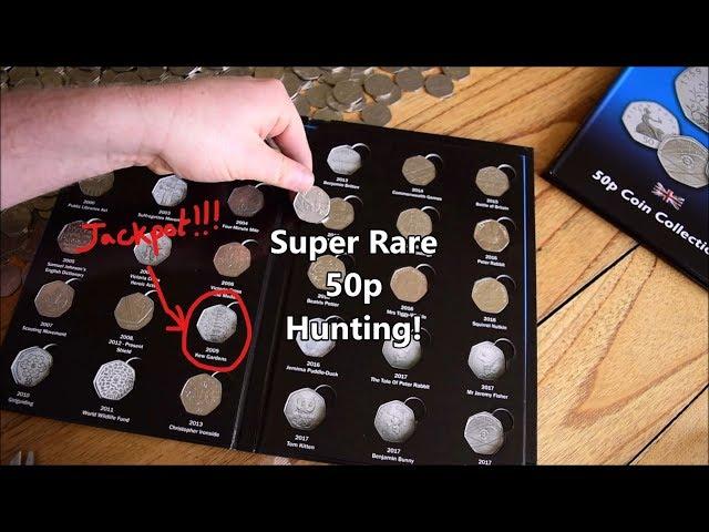 Searching for Rare and Valuable 50p's - Coin Roll Hunting in the UK!