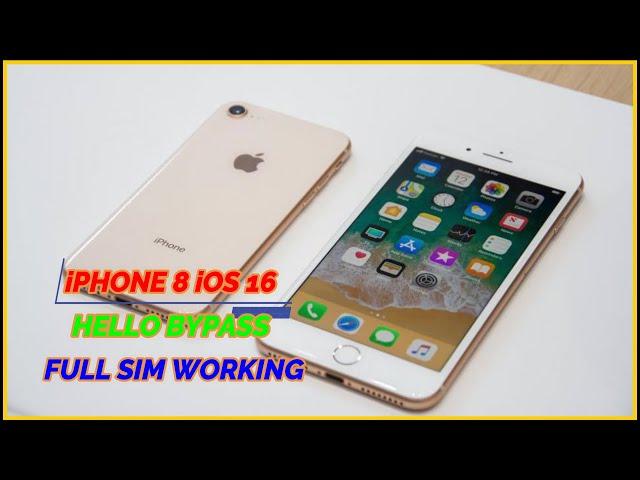 iPHONE 8 iOS 16 HELLO BYPASS FULL SIM WORKING BY iREMOVAL PRO(ON WINDOWS)