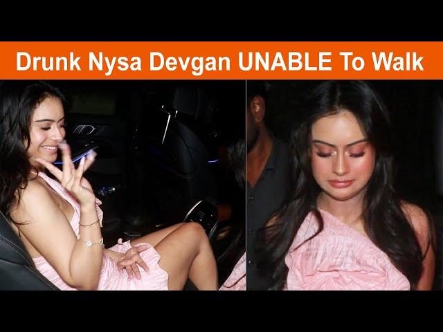 Kajol Drunk Daughter Nysa Devgan UNABLE To Walk After Aryan Khan Late Night Party