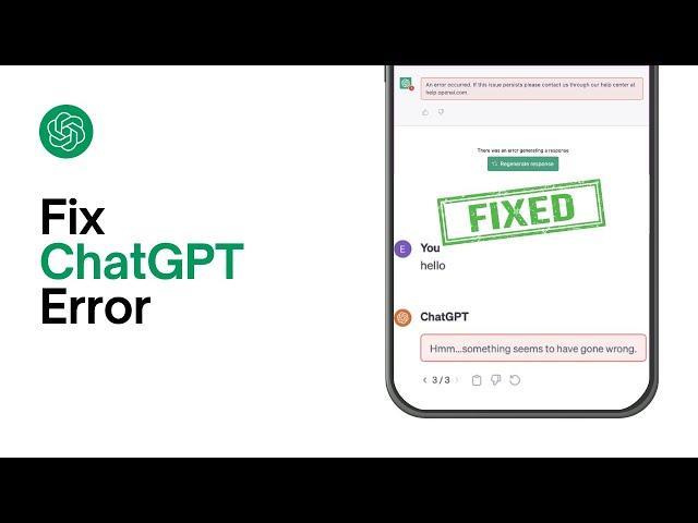 How To Fix ChatGPT Error - Something Went Wrong - If This Issue Persists Please Contact Us..?