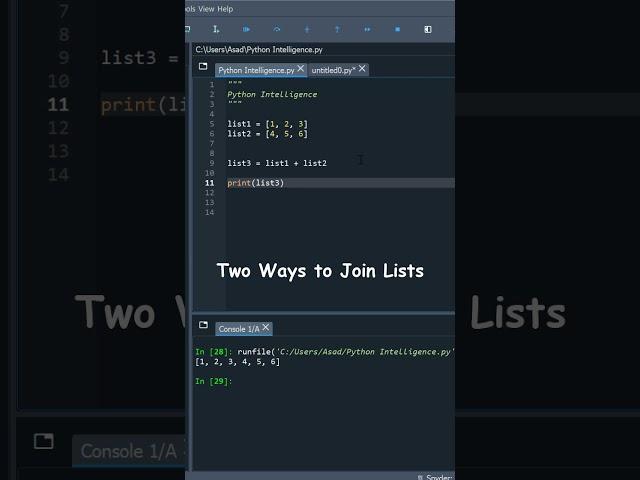 #Python How to Join Two Lists?