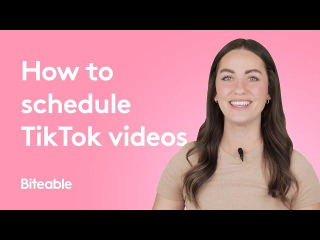 How to schedule TikTok videos