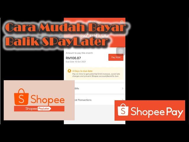 SPayLater | Cara Bayar Balik Installment SPayLater #shopee #spaylater