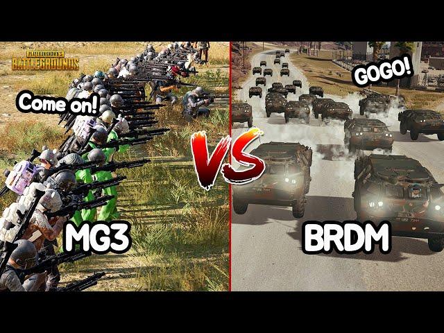 wow!! BRDM vs MG3!! Miramar Bridge Battle!!