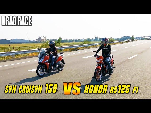 SYM CRUISYM 150 vs HONDA RS125 Fi | Drag race