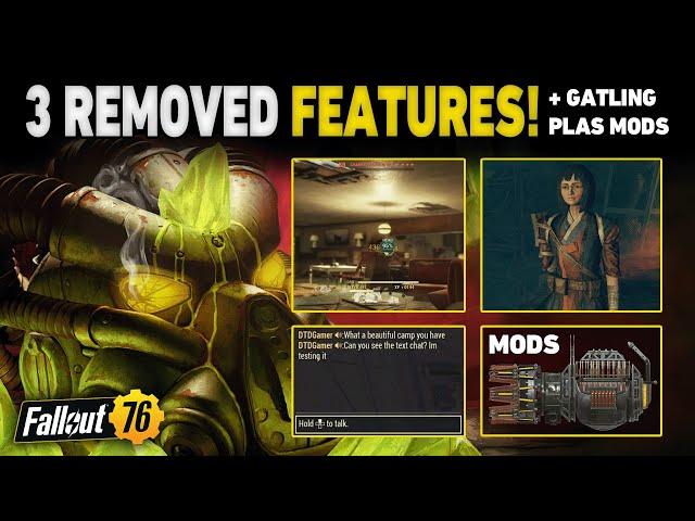 3 REMOVED FEATURES + How to Unlock NEW Gatling Plasma Mods | Fallout 76