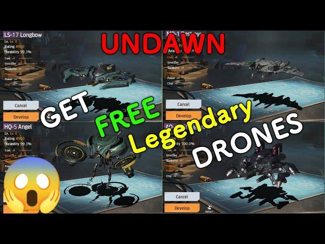 Undawn Free Legendary Drone || Undawn Level 100 Guide|| Undawn lvl100 Mission #undawncreator #undawn