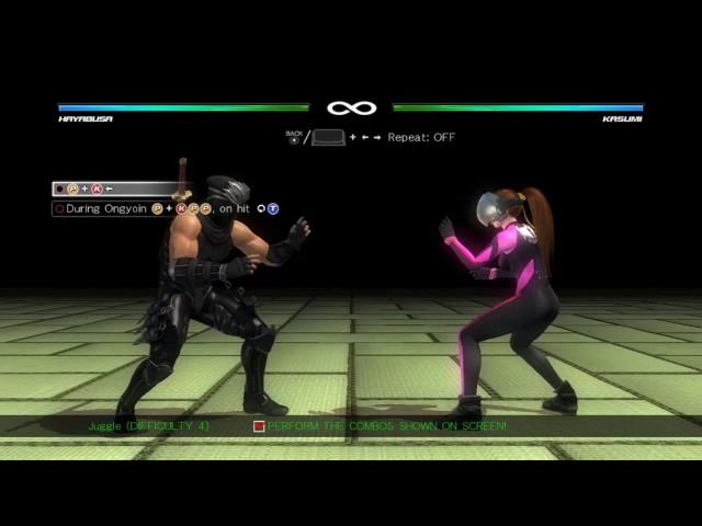 DOA5LR Combo Challenge - Ryu Hayabusa