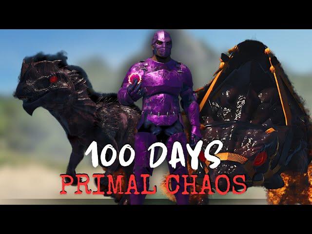 I Survivded 100 Days In Ark Ascended Primal Chaos