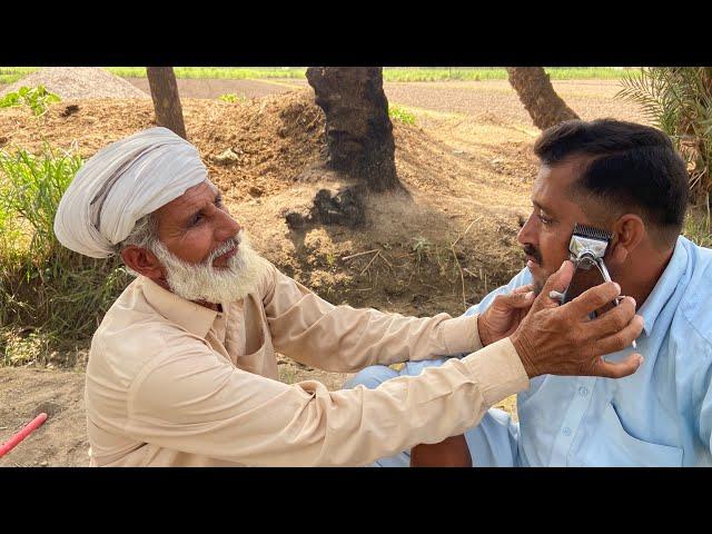 Asmr Hair Cut  with old barber 