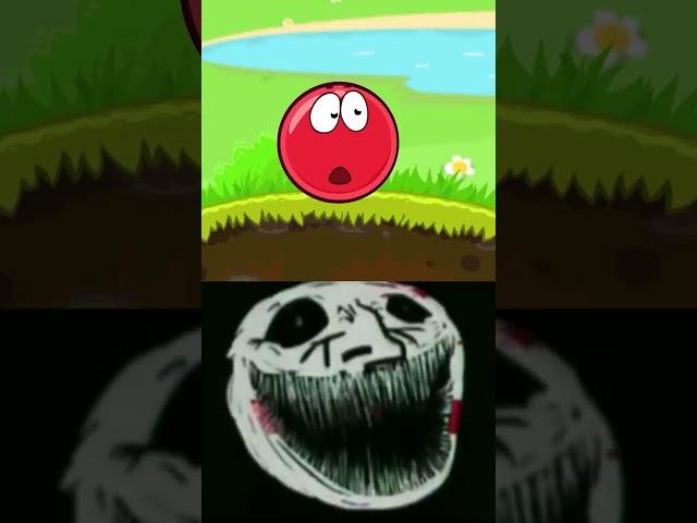 Red Ball 4 3000 IQ Moment!  (Troll Face Meme) #shorts #redball #trollface