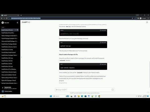 install python3 pip kali linux