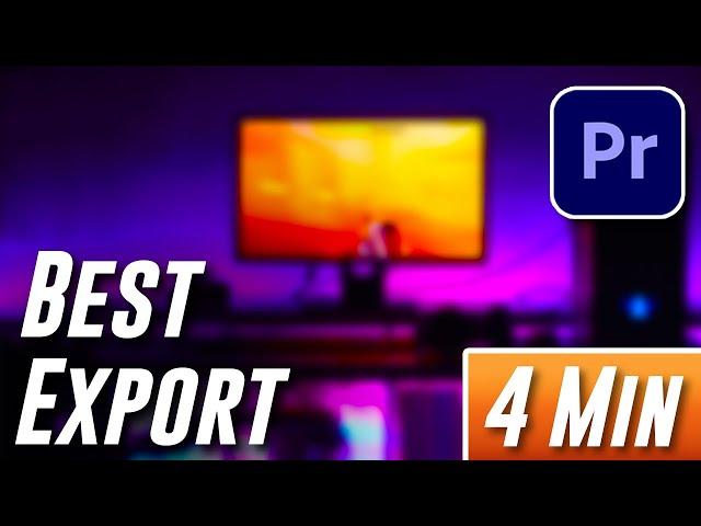 Premiere Pro Best Export Settings (2022)