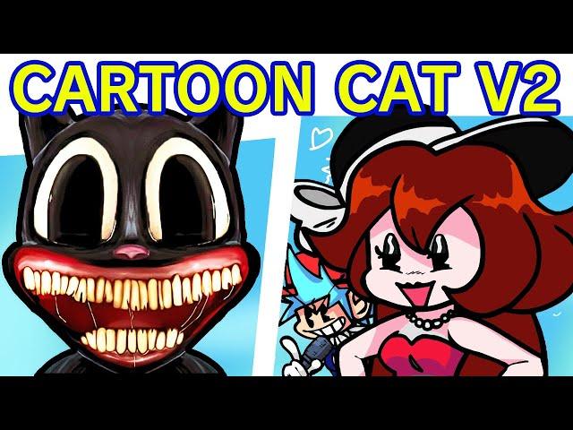 Friday Night Funkin' VS Cartoon Cat 2.0 FULL WEEK + Cutscenes (FNF Mod/V2) (BF/GF/Siren head)