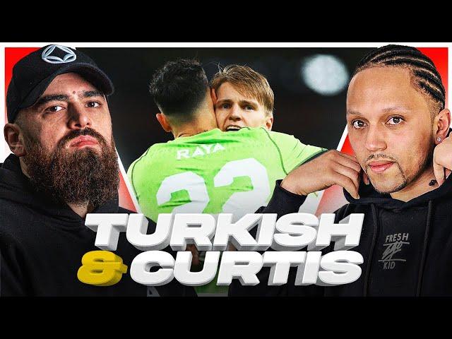 ARSENAL TOP OF THE PREMIER LEAGUE & INTO THE CHAMPIONS LEAGUE QUARTER FINALS! | TURKISH & CURTIS