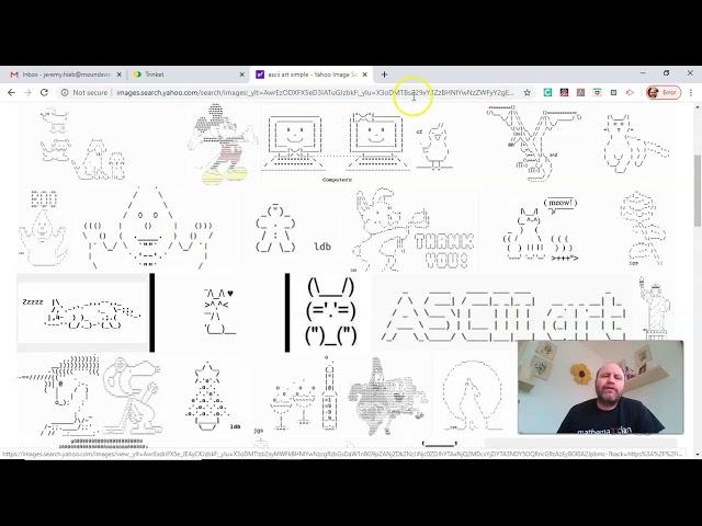 ASCII art introduction with Trinket