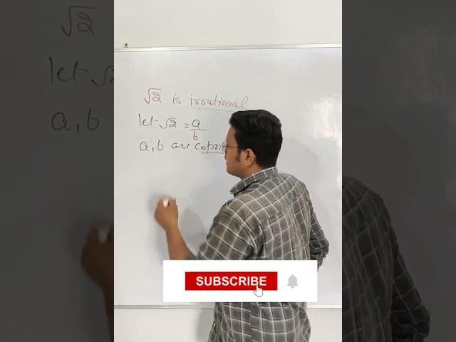 Prove A Number Irrational in 5 Seconds  #shorts #ytshorts #maths #class10maths