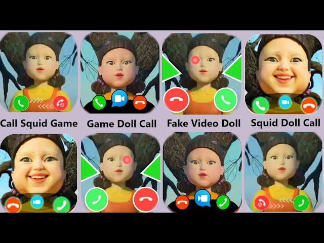 Squid Game,Call Squid Game,Video Call Squid Game,Fake Call Doll