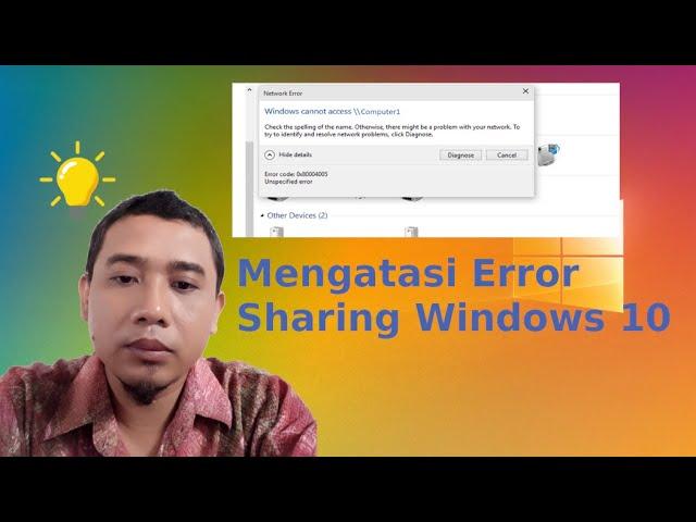 Mengatasi network sharing error windows 10 dengan mudah
