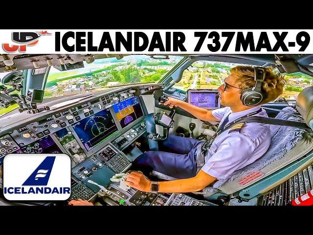 Our 1st Cockpit Flight on the Boeing 737MAX-9, Icelandair to Brussels