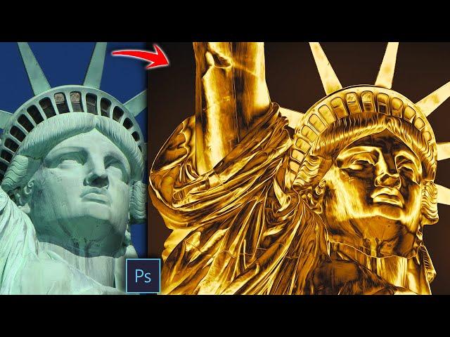 How To: Gold Effect In Photoshop (3 Min) | Turn Anything Into Gold