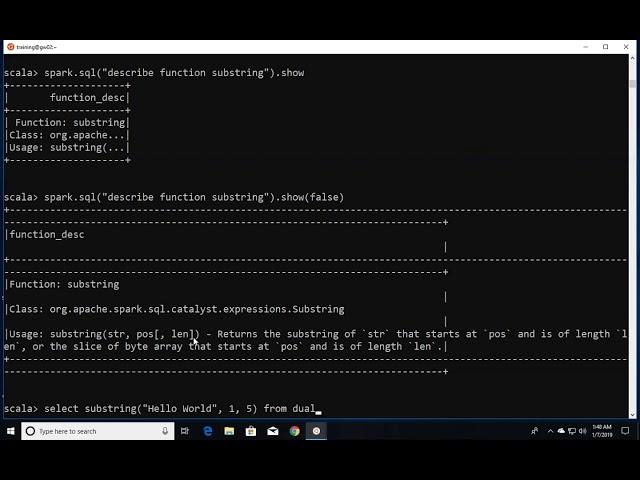 Integration with Hive and JDBC - Hive Functions