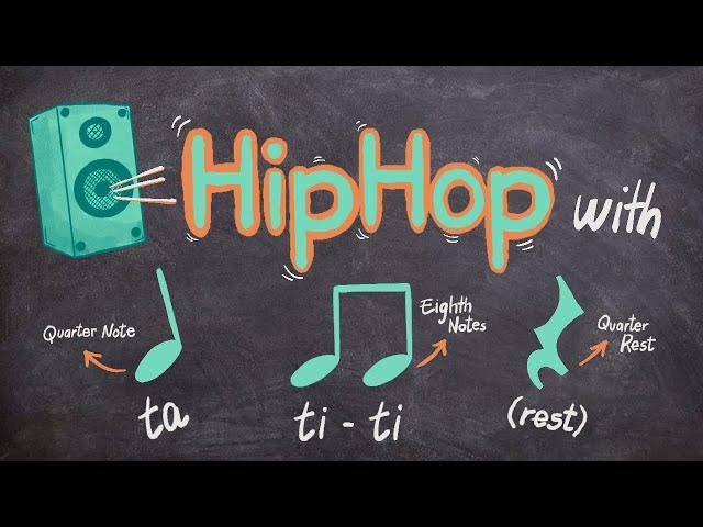 Easy Rhythm Exercise 3 PlayAlong: Ta, TiTi, Rest - HIP HOP Version #musiceducationforkids