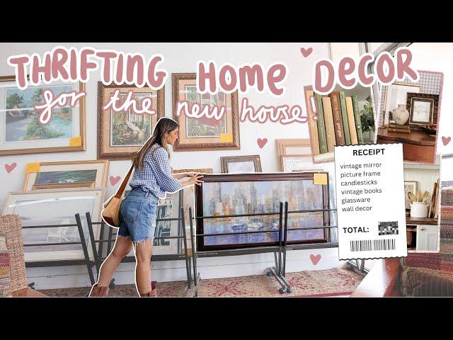 THRIFT WITH ME for HOME DECOR vintage mirrors, kitchen decor, artwork + more 