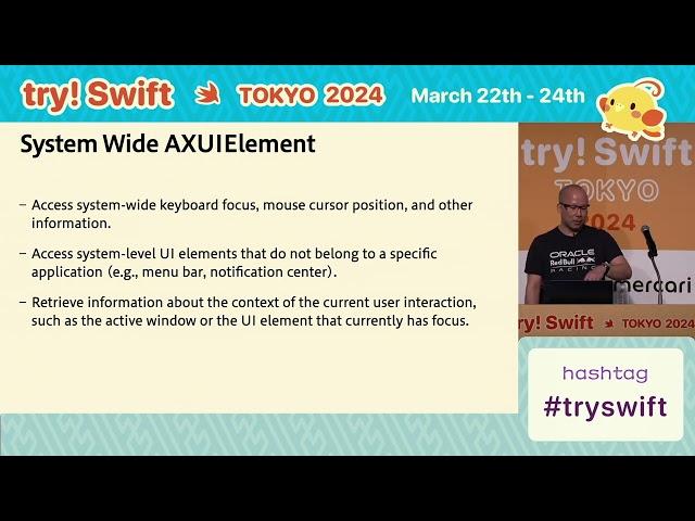 try! Swift Tokyo 2024 - Enhancing Applications with the Accessibility API