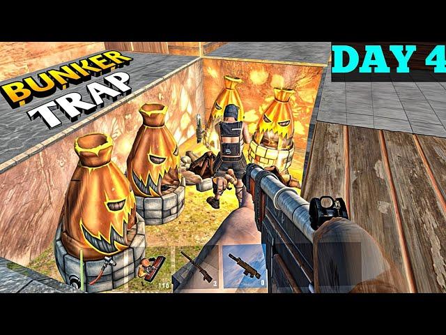 Bunker Trap Base Strategy on Day 4! | Oxide Survival Island