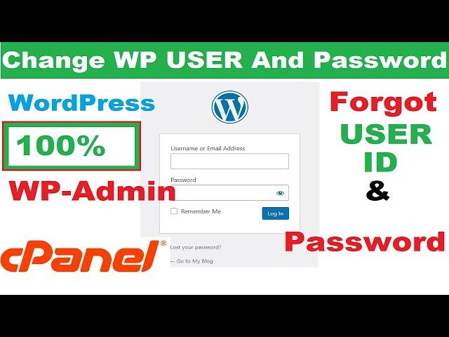 How to Change WordPress Admin Username and Password | WP Admin User Password Reset | PhpMyAdmin