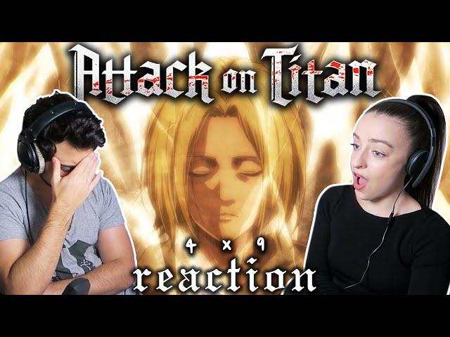 Attack on Titan 4x9 REACTION! | "Brave Volunteers"