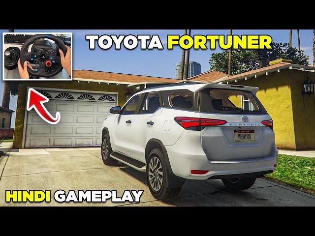 GTA V - Uber Driving with Toyota Fortuner with Logitech G29 | Hindi Gameplay