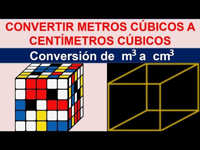 Convertir metros cubicos a centimetros cubicos